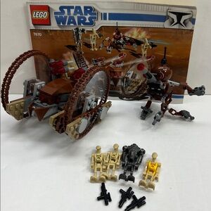 LEGO Star Wars 7670 Hailfire Droid & Spider Droid Complete